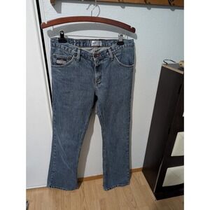 Vintage Diamond Gusset Jeans Men 33x32 Blue Medium Wash Cotton Straight Made USA